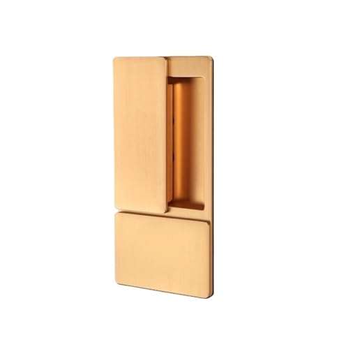 Leises, unsichtbares Türschloss aus Massivholz mit Druckmechanismus(Brushed gold-BK) von OFYPCURI