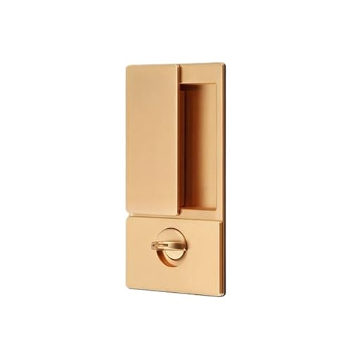 Leises, unsichtbares Türschloss aus Massivholz mit Druckmechanismus(Brushed gold-ET) von OFYPCURI