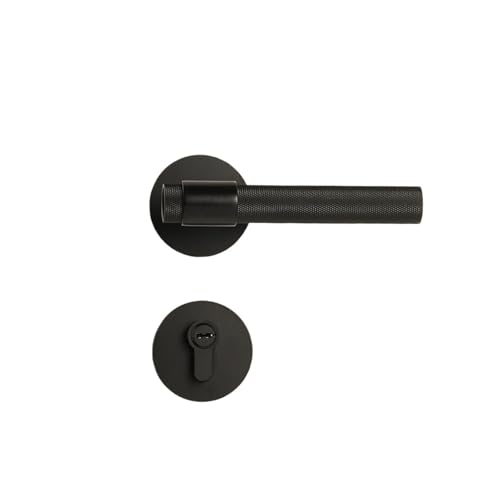 Messing gerändelt tür griff set privatsphäre lock doppel tür hebel QBCF(Magnetic 7255 Lock) von OFYPCURI