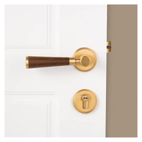Messing türschloss trapezförmigen holz türgriff möbel schlafzimmer türschloss(Dummy Lock) von OFYPCURI