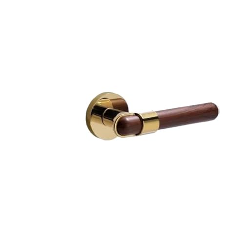 Metalltürschloss Holzgriff Innenschloss geteiltes Türschloss(GOLD-MAGNETIC_58MM) von OFYPCURI