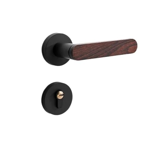Türschloss-Set Türgriff Möbel Silent Split Lock(Black,No Key) von OFYPCURI