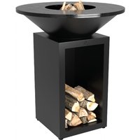 Classic Storage Black 85 Grill- und Feuerschale mit Plancha OCSB-85 - Ofyr von OFYR