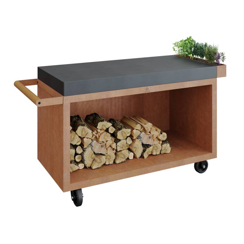 OFYR Mise en Place Table Corten 135 PRO Keramik Dunkelgrau von OFYR