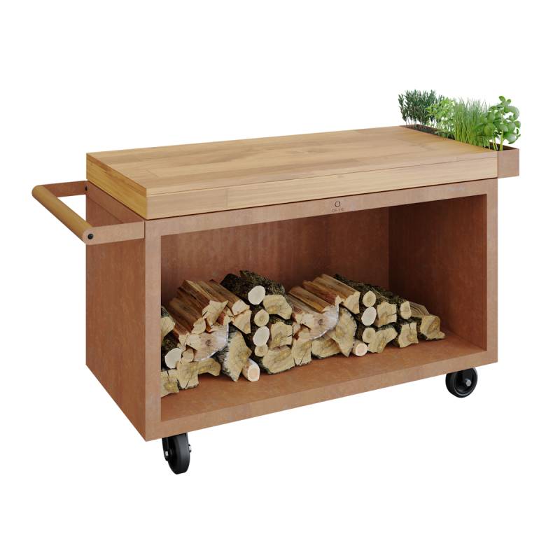OFYR Mise en Place Table Corten 135 PRO Teakholz von OFYR