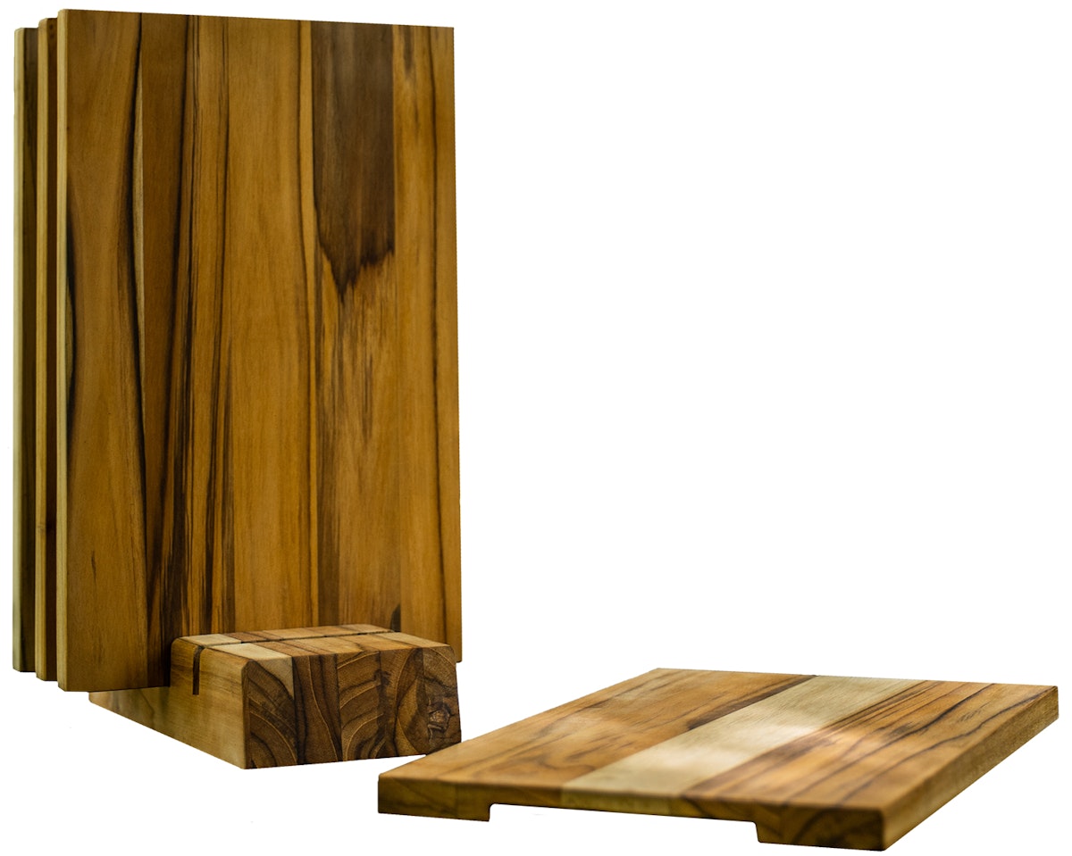 OFYR Servierbretter 4er-Set, Teakholz OFYR Servierbretter 4er-Set, Teakholz von OFYR