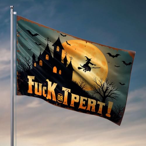 College-Zimmer-Flaggen, Süßes oder Saures, Halloween-Nacht, Flagge, Männerhöhlen-Regeln, Dekoration für Männerhöhle, 60 x 90 cm College-Zimmer-Flaggen, Süßes oder Saures, Halloween-Nacht, Flagge, Männerhöhlen-Regeln, Dekoration für Männerhöhle, 60 x 90 cm von OGBD