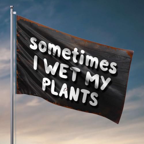 Coole Posterflaggen "Sometimes I Wet My Plants", Heimdekoration, für Herren, Angelboot-Zubehör, 30 x 45 cm von OGBD