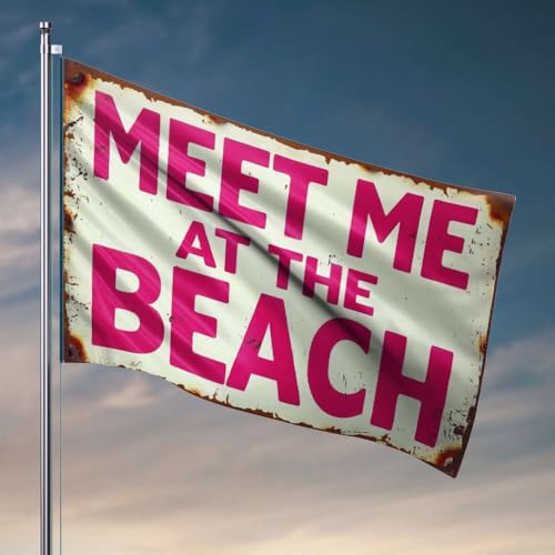 Country Boy Flags Meet Me At The Beach. Flagge Man Cabe Decor Lustige Wohnheim-Flaggen (30 x 45 cm) von OGBD