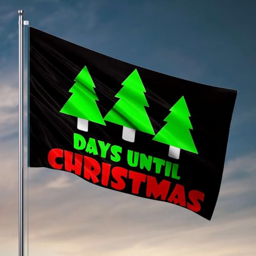 Flaggen für Studentenwohnheim, Countdown bis Weihnachten mit festlichen Bäumen. Flagge für Jugendliche, 60 x 90 cm Flaggen für Studentenwohnheim, Countdown bis Weihnachten mit festlichen Bäumen. Flagge für Jugendliche, 60 x 90 cm von OGBD
