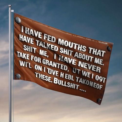 Heimdekoration "Men I Have Never Taken Anything For Granted", Flagge, Dekoration für Männer, Höhle, Garage, Dekoration für Männer (30 x 45 cm) von OGBD