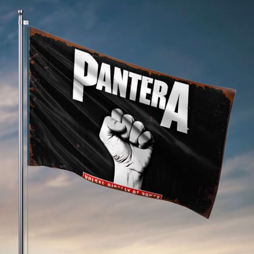 Home Decor Herren Panteras Display Of Power Flagge, Dekoration für Männerhöhle, Garage, Dekoration für Männer (152 x 244 cm) von OGBD