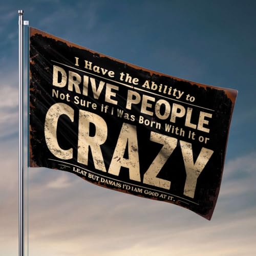 Lustige Flaggen für Jungs I Have The Ability To Drive People Crazy. Flagge, Studenten-Sportlerflagge, Gamer-Zubehör (120 x 180 cm) von OGBD