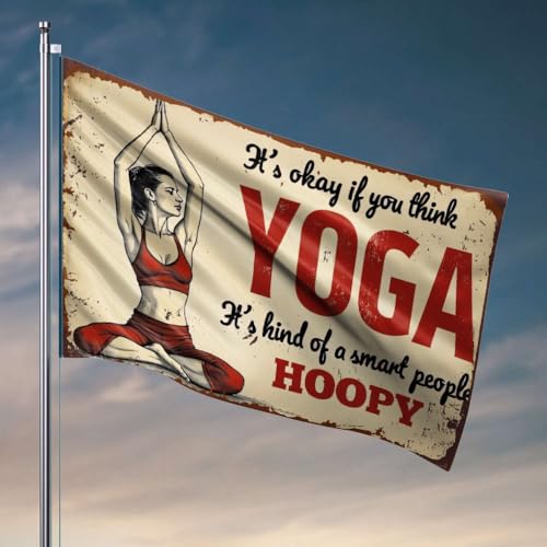 Lustige Flaggen für Zimmer, Jungs, Yoga: Smart People's Hoop! Flagge Pool Stuff Deck Dekor (120 x 180 cm) von OGBD