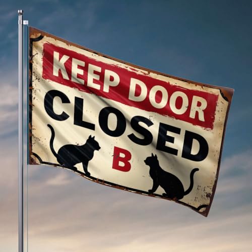 Lustige Raumflaggen halten die Tür geschlossen B. Flagge, Außendekoration, Raumdekoration für Herren (60 x 90 cm) von OGBD