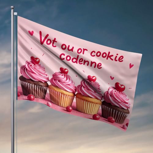 Raumflaggen für Jungs, stimmen Sie für den Codenine-Cookie! Flaggen-Pool-Zubehör, Poolzubehör (152 x 244 cm) von OGBD