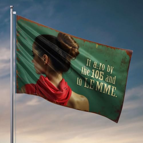 Veranda-Flagge, Aufschrift "It All Boils Down To Lemme", coole Wohnheim-Flagge, Schlafzimmer-Zubehör (152 x 244 cm) von OGBD
