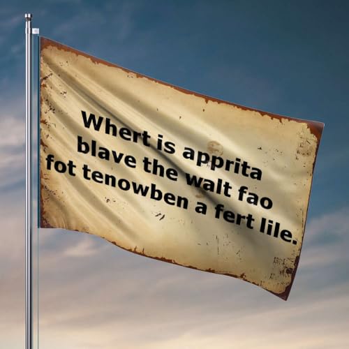 Veranda-Flagge, wo ist der tapfere Soldat, der zehnmal sein Gewicht im Kampf kämpft? Flagge, coole Wohnheim-Flagge, Schlafzimmer-Zubehör (60 x 90 cm) von OGBD