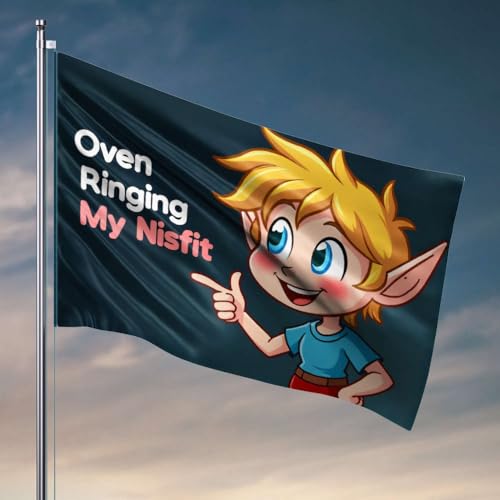 Zimmerflaggen für Jungs, Ofen, klingelt My Nisfit, Poolzubehör, Poolzubehör (120 x 180 cm) von OGBD