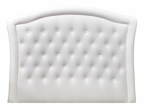 Kopfteil für Betten, gepolstert mit Kunstleder, 160 x 120 x 8 cm, modern, Weiß von OGI DISEÑO