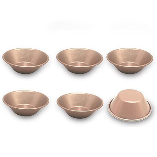 Eiertörtchenform Eierkuchenform Tartelette Förmchen Mini Törtchen Formen Muffinförmchen Puddding Törtchen Klein Vorspeisen Teller Snack und Dip Schalen Runde Sojasauce Dish Dip-Schälchen Set von 6-8cm von OGIBRIDI