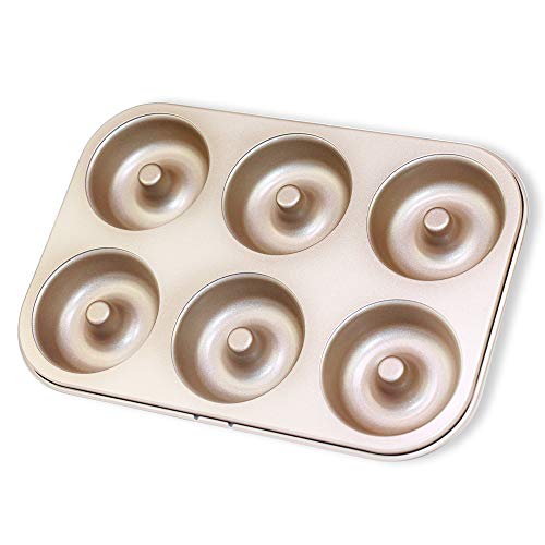 OGIBRIDI Donuts Backform Bagel Backform Donut Formen Runde Form Backform Backblech aus Kohlenstoffstahl mit Antihaftbeschichtung für Donut-Backen Muster Muffins Kekse Bagels Pudding Form von OGIBRIDI