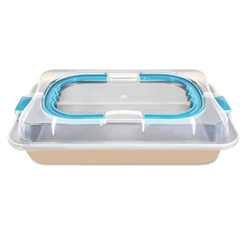 Rechteckige Antihaftbackform Mit Deckel Tragbares Backblech Mit Klappbarem Griff Für Teig Brot Kuchen Lebensmittelaufbewahrung Kohlenstoffstahlform Für Ciabatta Baguette Focacciabrot Usw 36,8cm Rechteckige Antihaftbackform Mit Deckel Tragbares Backblech Mit Klappbarem Griff Für Teig Brot Kuchen Lebensmittelaufbewahrung Kohlenstoffstahlform Für Ciabatta Baguette Focacciabrot Usw 36,8cm von OGIBRIDI