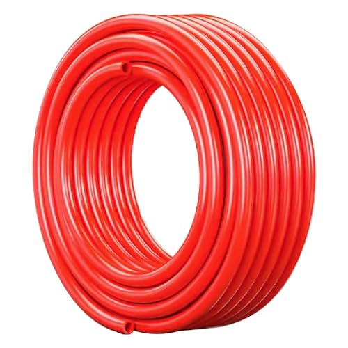 1 Stück 33 Fuß PU-Pneumatikschlauch – flexibler Luftkompressorschlauch for Luft-, Öl- und Wassertransfer(Red,8 * 5mm) von OGIZQNHA