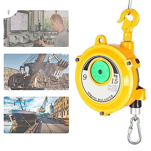 1 Stück verstellbarer, einziehbarer Federzug mit Haken und Drahtseil for Werkstatt, Fließband und Automobilausrüstung(9-15kg) von OGIZQNHA