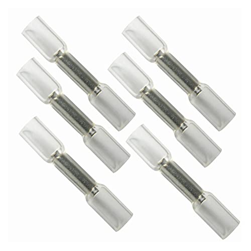 10 Stück Schrumpf-Stoßverbinder – AWG 26–10, elektrische Kabelklemmen for zuverlässiges Spleißen und Crimpen(White) von OGIZQNHA