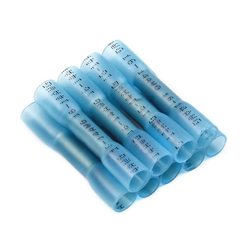 10 Stück Schrumpf-Stoßverbinder – Isolierte Crimp-Drahtverbinder for elektrische Verbindungen, wasserdicht und langlebig(Blue) von OGIZQNHA