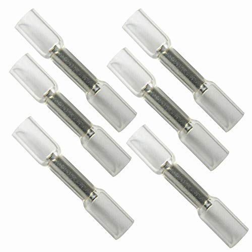 10 Stück Schrumpf-Stoßverbinder – Isolierte Crimp-Drahtverbinder for elektrische Verbindungen, wasserdicht und langlebig(White) von OGIZQNHA