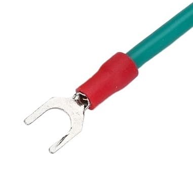 100 Stück U- und Y-Typ-Draht-Crimpklemmen – Flache, gegabelte Kabelendverbinder for SV1.25/2/3.5-4/6, Marinequalität(Red,1.25 x 4) von OGIZQNHA