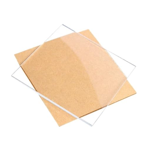 4 Stück durchsichtige Acryl-Kunststoffplatten – anpassbare lasergeschnittene Platten (2 mm – 12 mm Dicke) for Heimwerker und Ausstellungen(200x300mmx4mm) von OGIZQNHA