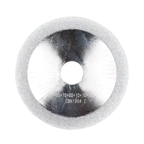 CBN-Diamant-Schleifscheibe for HSS-Bohrer, Körnung 100 – Präzisions-Schleifwerkzeug for die Metallbearbeitung, 1 Stück(100 100Dx20H V45) von OGIZQNHA