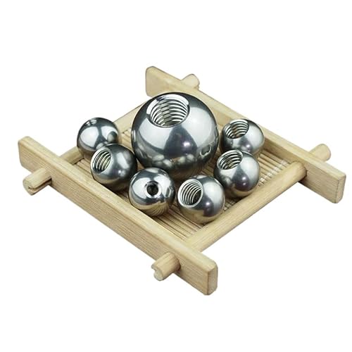 Kugelknopfmuttern aus Edelstahl SS304 mit Innengewindebohrung – Außendurchmesser 5 mm – 60 mm, kompatibel mit M2-M20-Schrauben(5PCS 35mm x M3) von OGIZQNHA