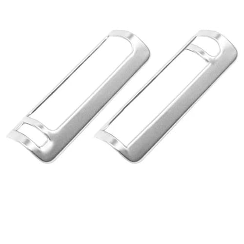 Auto Dekorative Streifen Auto Tür B Säule Klimaanlage Vents Rahmen Dekoration AC Outlet Abdeckung Aufkleber Trim Für Q7 2008-2015 innen Zubehör(Silber) von OGJFD