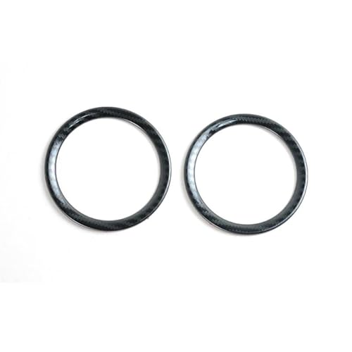 Auto Dekorative Streifen Edelstahl Dashboard Klimaanlage Outlet Ringe Dekoration Abdeckung Trim Für Q7 2008-2015 Auto Styling Innen(Kohlenstoff-Look) von OGJFD
