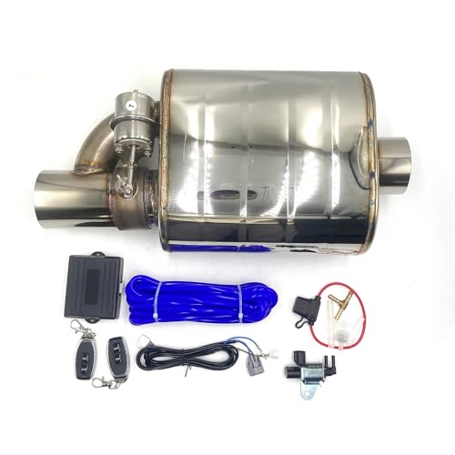 Endrohre 51/63/76MM Auspuff System Vakuum Ventil Steuerung Auspuffrohr Variable Schalldämpfer Edelstahl Universal Fernbedienung(76MM Right 1) von OGJFD