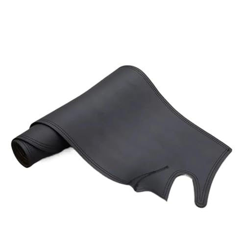 OGJFD Auto-Armaturenbrett-Abdeckung Für Fit Shuttle Wagon Gk8 2014 2015-2022 Dashboard-Dash Mat Cover Leder Pad Sonnenschutz Anti-UV Auto Teppich Dashboard Matte(All Black RHD) von OGJFD