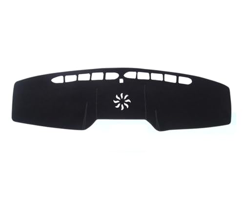 OGJFD Auto-Armaturenbrett-Abdeckung Für Ford Für Mustang 2015-2022 Auto Dashboard Matte Dash Mat Dashmat Sonnenschirm Schutz Teppich Dashboard Matte(LHD Black) von OGJFD