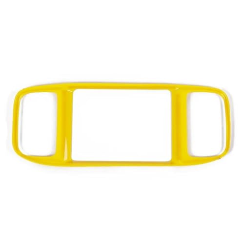 OGJFD Auto Dekorative Streifen Auto Dashboard Navigation Screen Panel Rahmen Trim Abdeckung Dekoration Aufkleber Zubehör Für Dodge Für Charger 2015 +(Gelb) von OGJFD
