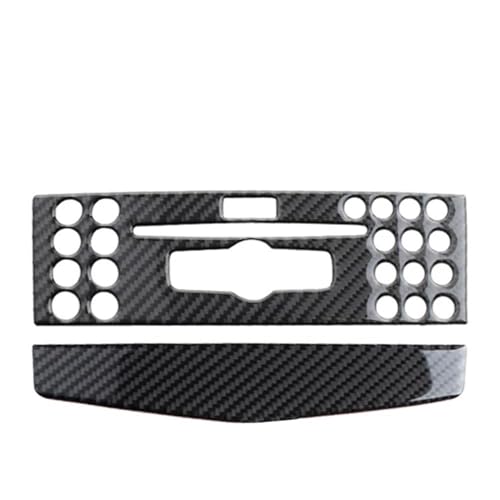 OGJFD Auto Dekorative Streifen Auto Mittelkonsole Klimaanlage CD Panel Abdeckung Trim Für Mercedes Für Benz C klasse W204 C200 C260 C300 C180 2007-2010(Shape A) von OGJFD