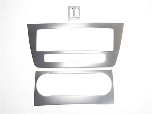 OGJFD Auto Dekorative Streifen Auto Styling innen Tasten Panel Dekoration Abdeckung Trim Aufkleber Rahmen Für Mercedes Für Benz C klasse W204 2011-2014 zubehör(A3 Silver) von OGJFD