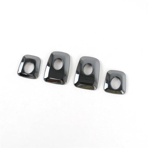 OGJFD Auto Dekorative Streifen Edelstahl Auto Tür Schrauben Aufkleber Pailletten Dekoration Abdeckung Trim Für X5 X6 F15 F16 Auto Styling Innen Zubehör(Schwarz) von OGJFD