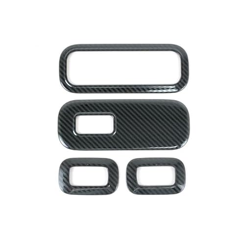 OGJFD Auto Dekorative Streifen Fenster Glas Hebe Tasten Rahmen Dekoration Abdeckung Für Mercedes Für Benz A B Klasse W177 W247 Für CLA C118 Für GLA h247(Kohlenstoff-Look) von OGJFD