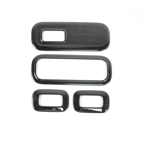 OGJFD Auto Dekorative Streifen Fenster Glas Hebe Tasten Rahmen Dekoration Abdeckung Für Mercedes Für Benz A B Klasse W177 W247 Für CLA C118 Für GLA h247(Schwarz) von OGJFD