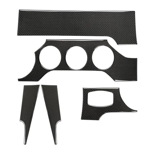 OGJFD Auto Dekorative Streifen Für Ford Für Mustang GT 2015-2021 Zubehör Innen Auto Dashboard Panel Abdeckung Trim Aufkleber Aufkleber Dekoration Rahmen(Schwarz) von OGJFD