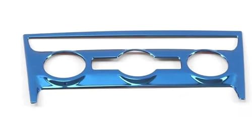 OGJFD Auto Dekorative Streifen Für Skoda für Karoq 2018 2019 2020 Auto Innen Klimaanlage CD Konsole Panel Abdeckung Trim Rahmen Dekoration Formteile(Blau) von OGJFD