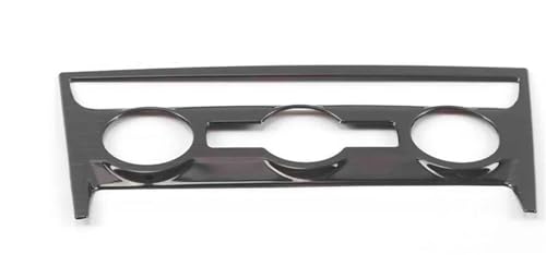 OGJFD Auto Dekorative Streifen Für Skoda für Karoq 2018 2019 2020 Auto Innen Klimaanlage CD Konsole Panel Abdeckung Trim Rahmen Dekoration Formteile(Schwarz) von OGJFD